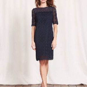 Boden Navy Poppy Lace Dress - Size 4 (EUC)